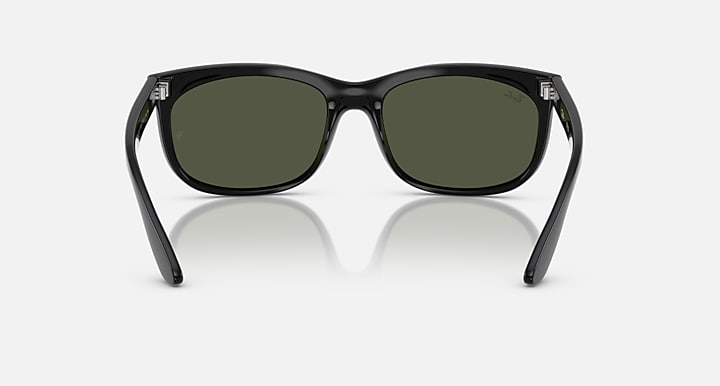 Ray-Ban BALORETTE Black with G-15 Green Solid Color lenses - Back