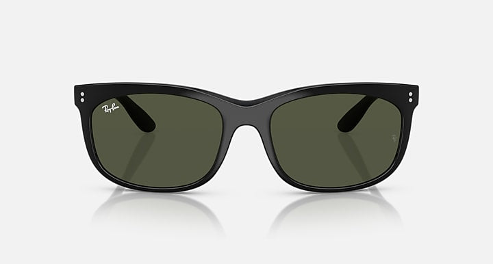 Ray-Ban BALORETTE Black with G-15 Green Solid Color lenses - Front