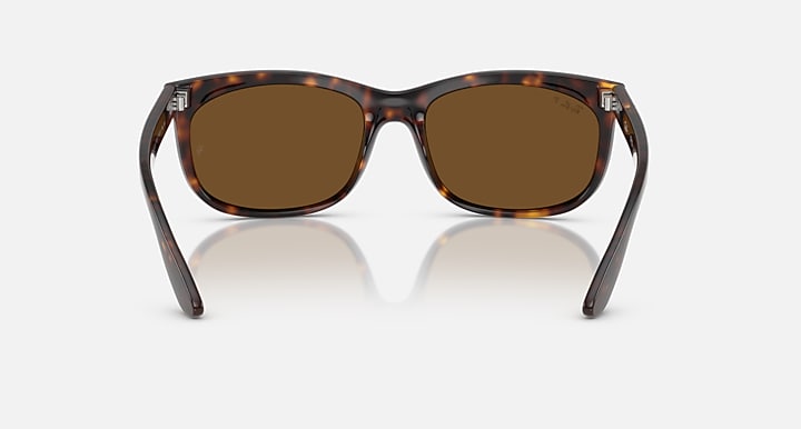 Ray-Ban BALORETTE Havana with Brown Polarized Solid Color lenses - Back