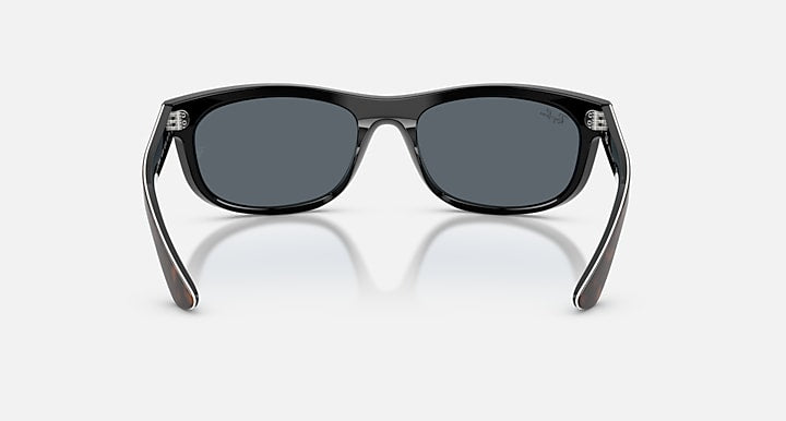 Ray-Ban BALORAMA STREET NEAT Havana On Black with Blue Solid Color lenses - Back