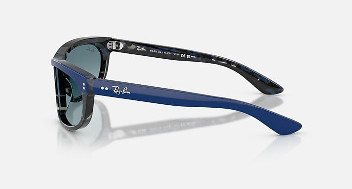 Ray-Ban BALORAMA STREET NEAT Blue On Havana with Blue Gradient Grey Gradient lenses - Lateral