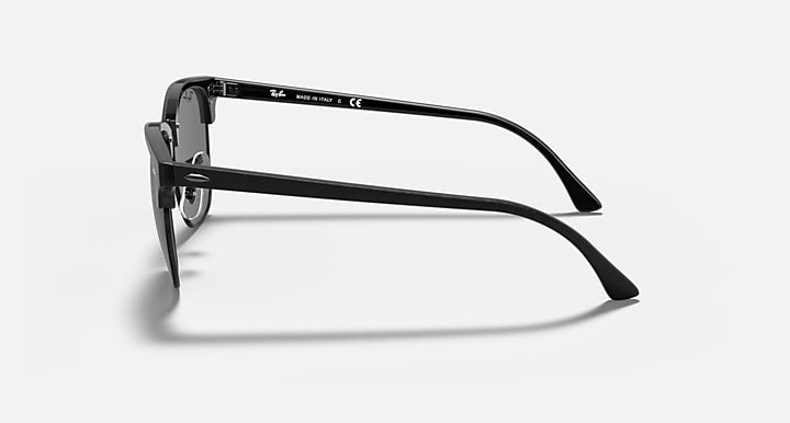 Ray-Ban CLUBMASTER MARBLE Black with Dark Grey Solid Color lenses - Lateral