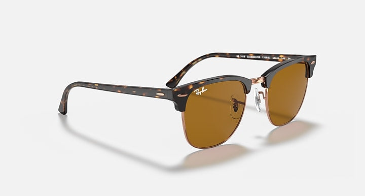 Ray-Ban CLUBMASTER CLASSIC Havana with B-15 Brown Solid Color lenses - Alternative