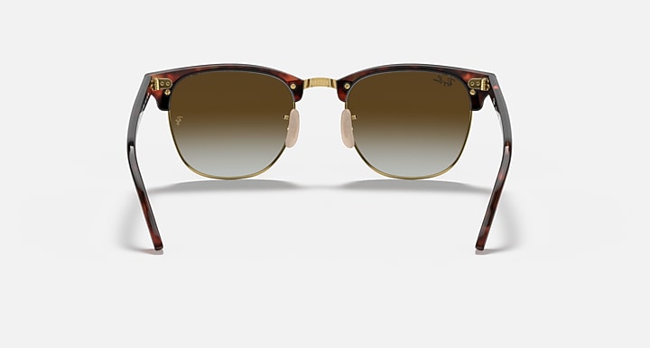 Ray-Ban CLUBMASTER FLASH LENSES Red Havana with Green Gradient Flash Gradient - Mirror lenses - Back