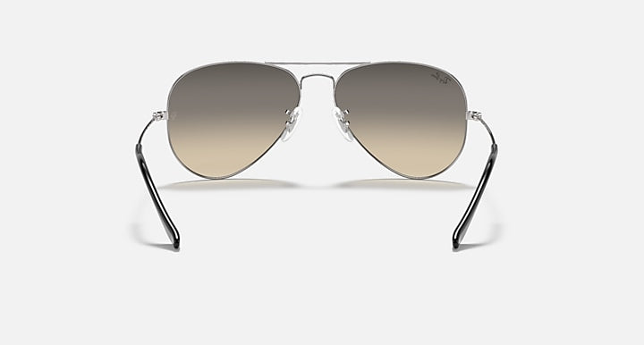Ray-Ban AVIATOR GRADIENT Silver with Grey Gradient Gradient lenses - Back