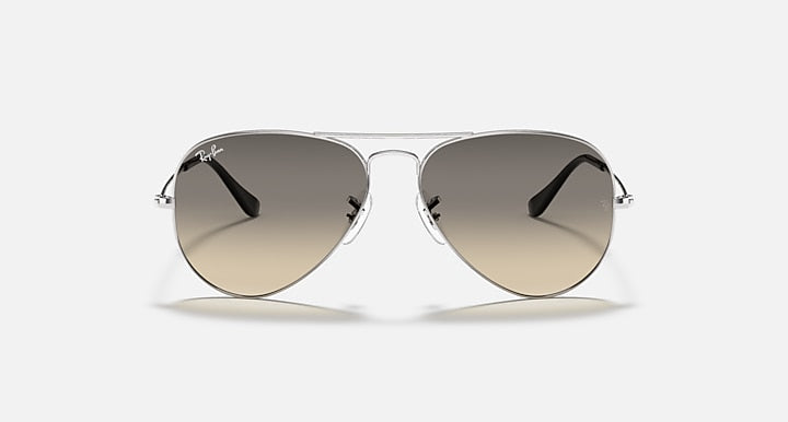 Ray-Ban AVIATOR GRADIENT Silver with Grey Gradient Gradient lenses - Front