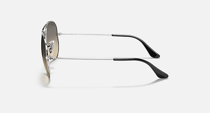 Ray-Ban AVIATOR GRADIENT Silver with Grey Gradient Gradient lenses - Lateral
