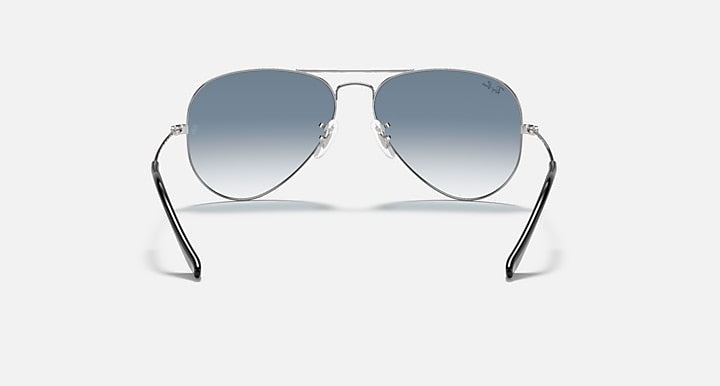 Ray-Ban AVIATOR GRADIENT Silver with Light Blue Gradient Gradient lenses - Back