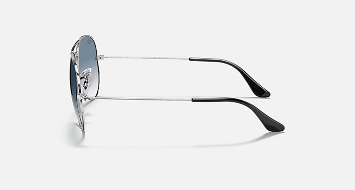 Ray-Ban AVIATOR GRADIENT Silver with Light Blue Gradient Gradient lenses - Lateral