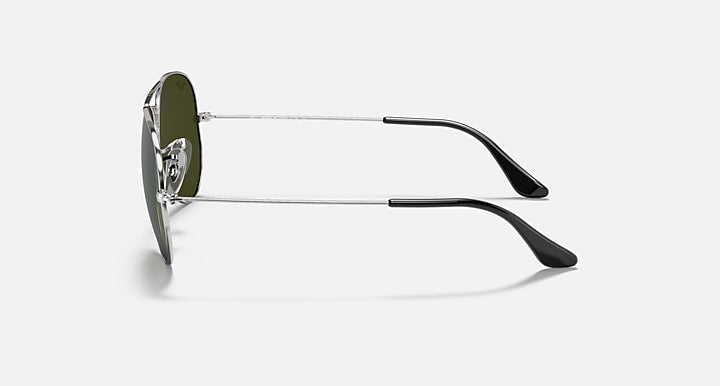 Ray-Ban AVIATOR MIRROR Silver with Grey Solid Color - Mirror lenses - Lateral