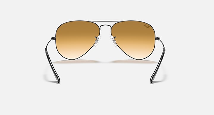 Ray-Ban AVIATOR GRADIENT Gunmetal with Light Brown Gradient Gradient lenses - Back