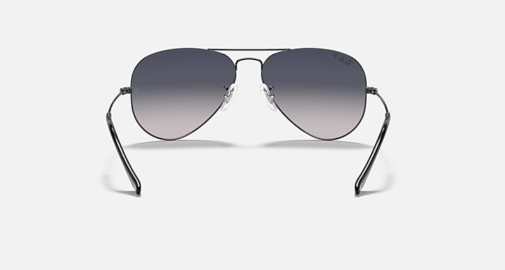 Ray-Ban AVIATOR GRADIENT Gunmetal with Blue Gradient Polarized Gradient lenses - Back