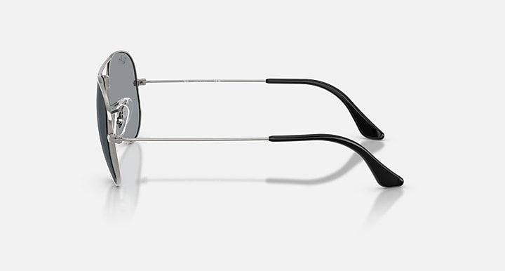 Ray-Ban AVIATOR CLASSIC SUMMER CAPSULE Gunmetal with Grey Solid Color lenses - Lateral