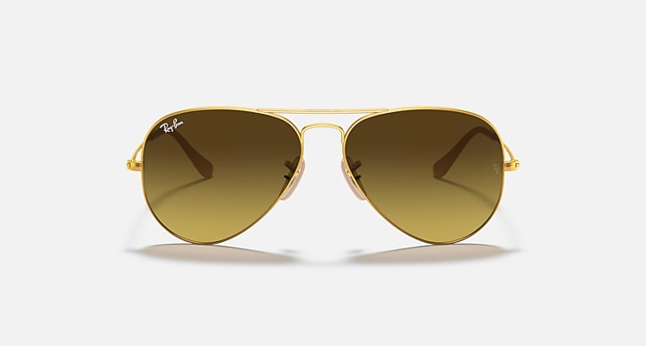 Ray-Ban AVIATOR GRADIENT Gold with Brown Gradient Gradient lenses - Front