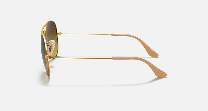 Ray-Ban AVIATOR GRADIENT Gold with Brown Gradient Gradient lenses - Lateral