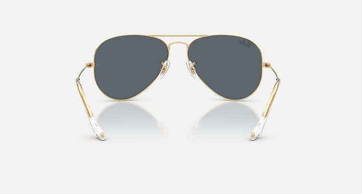 Ray-Ban AVIATOR CLASSIC Arista with Blue Solid Color lenses - Back