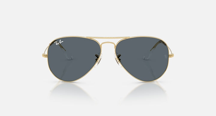 Ray-Ban AVIATOR CLASSIC Arista with Blue Solid Color lenses - Front