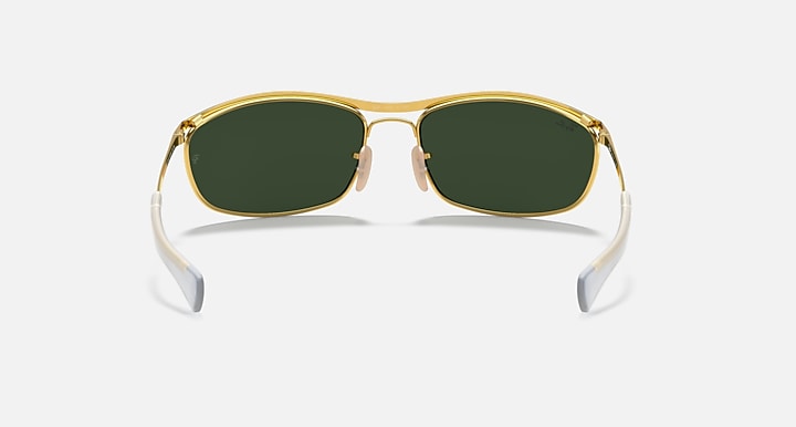 Ray-Ban OLYMPIAN I DELUXE Arista Gold with G-15 Green Solid Color lenses - Back
