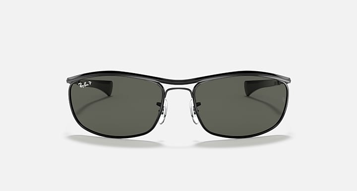 Ray-Ban OLYMPIAN I DELUXE Black with G-15 Green Polarized Solid Color lenses - Front