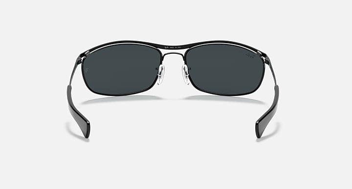 Ray-Ban OLYMPIAN I DELUXE Black with Blue Solid Color lenses - Back