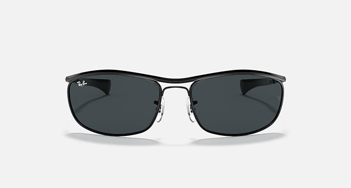 Ray-Ban OLYMPIAN I DELUXE Black with Blue Solid Color lenses - Front