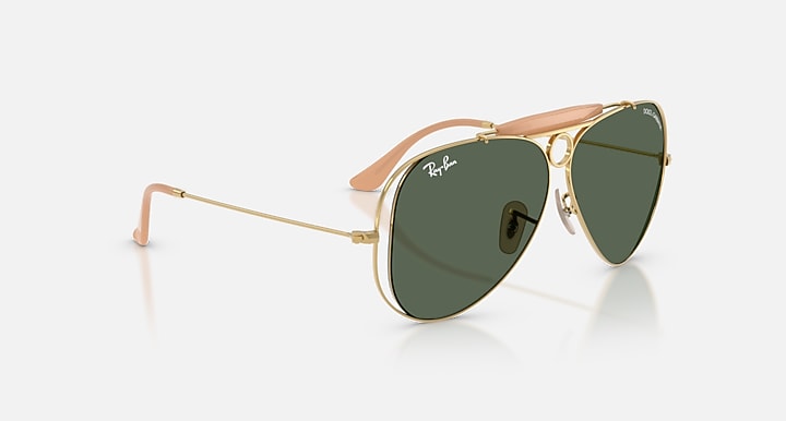 Ray-Ban THE SHOOTER BY DOLCE&GABBANA Arista Gold with Dark Green Solid Color lenses - Alternative