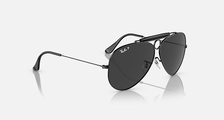 Ray-Ban SHOOTER RELOADED Black with Black Polarized Solid Color lenses - Alternative