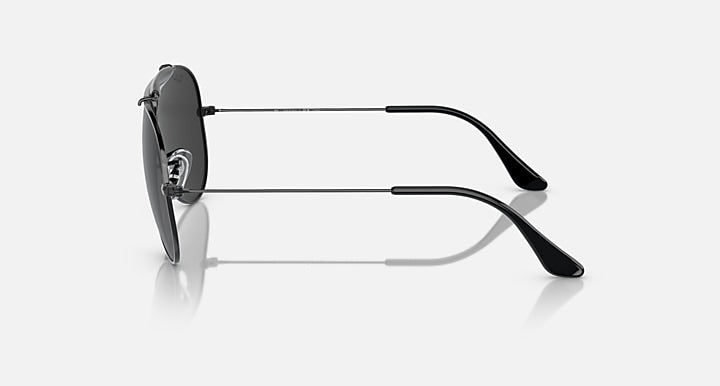 Ray-Ban SHOOTER RELOADED Black with Black Polarized Solid Color lenses - Lateral