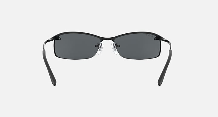 Ray-Ban RB3183 Black with Dark Grey Polarized Solid Color lenses - 180