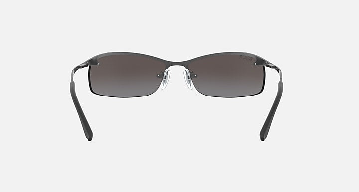 Ray-Ban RB3183 Gunmetal with Silver Polarized Gradient - Mirror lenses - 180