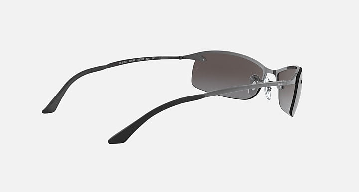 Ray-Ban RB3183 Gunmetal with Silver Polarized Gradient - Mirror lenses - 240