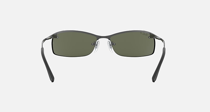 Ray-Ban RB3183 Gunmetal with G-15 Green Polarized Solid Color lenses - 180