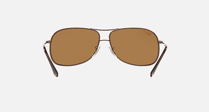 Ray-Ban RB3267 Brown with Brown Polarized Solid Color lenses - 180
