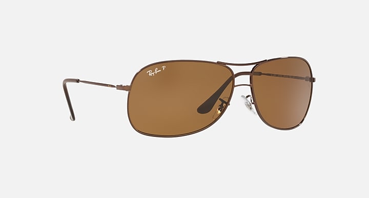 Ray-Ban RB3267 Brown with Brown Polarized Solid Color lenses - 330