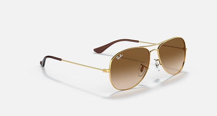 Ray-Ban COCKPIT Arista Gold with Light Brown Gradient Gradient lenses - Alternative