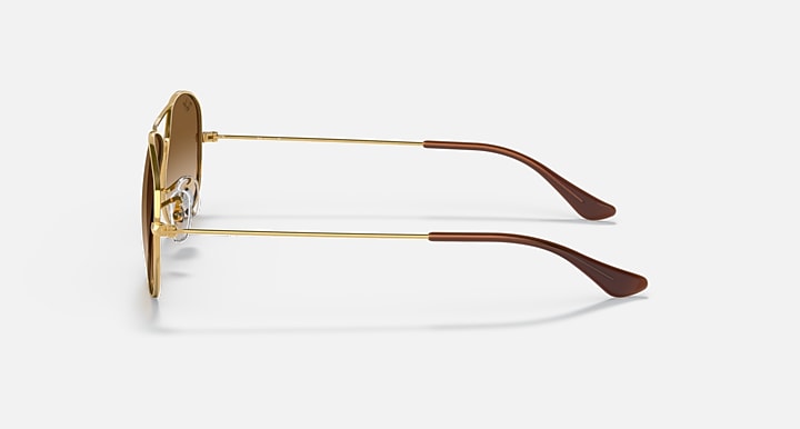 Ray-Ban COCKPIT Arista Gold with Light Brown Gradient Gradient lenses - Lateral