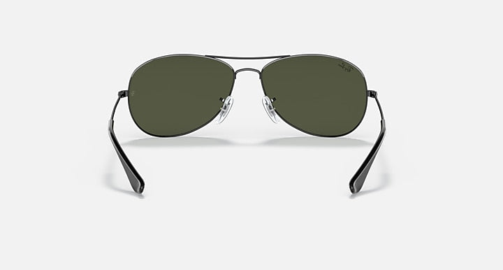 Ray-Ban COCKPIT Gunmetal with G-15 Green Solid Color lenses - Back