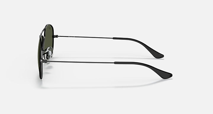 Ray-Ban COCKPIT Gunmetal with G-15 Green Solid Color lenses - Lateral