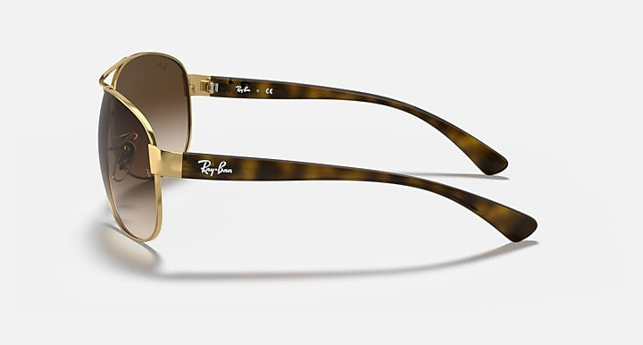 Ray-Ban RB3386 Arista Gold with Brown Gradient Gradient lenses - Lateral