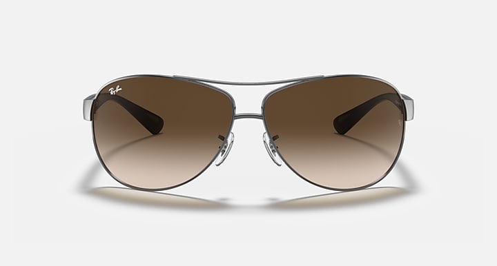 Ray-Ban RB3386 Gunmetal with Brown Gradient Gradient lenses - Front