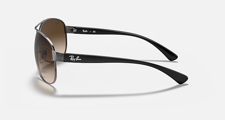 Ray-Ban RB3386 Gunmetal with Brown Gradient Gradient lenses - Lateral