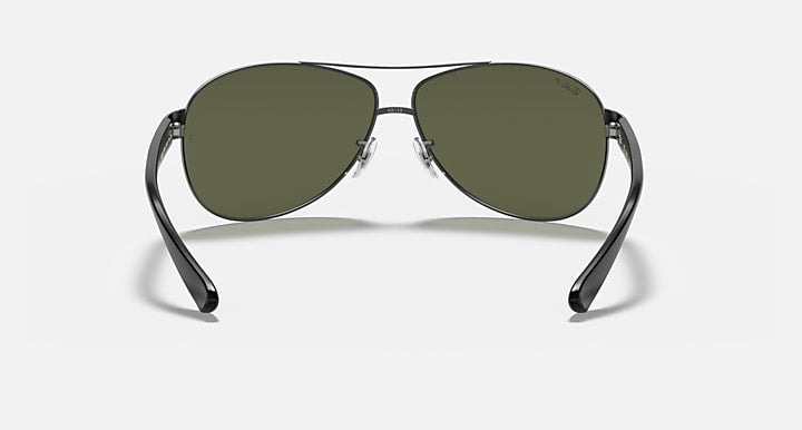 Ray-Ban RB3386 Gunmetal with G-15 Green Polarized Solid Color lenses - Back