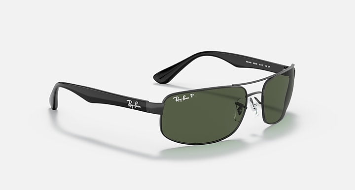 Ray-Ban RB3445 Black with G-15 Green Polarized Solid Color lenses - Alternative