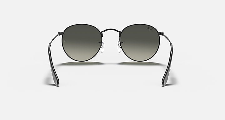 Ray-Ban ROUND FLAT LENSES Black with Grey Gradient Gradient lenses - Back