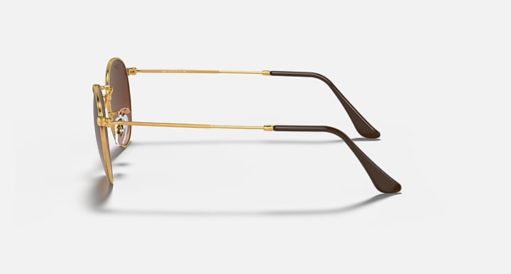 Ray-Ban ROUND METAL Light Bronze with Pink/Brown Gradient Gradient lenses - Lateral