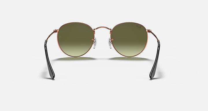 Ray-Ban ROUND METAL Bronze-Copper with Green Gradient Gradient lenses - Back