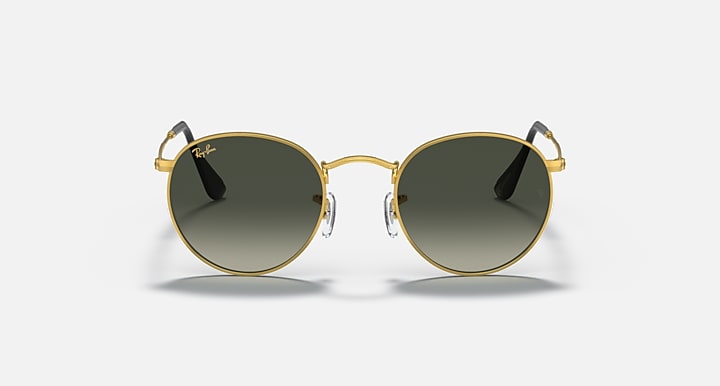Ray-Ban ROUND METAL @COLLECTION Gold with Grey Gradient Gradient lenses - Front