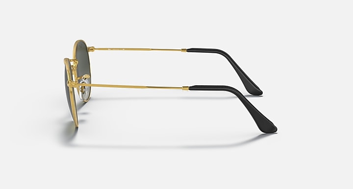 Ray-Ban ROUND METAL @COLLECTION Gold with Grey Gradient Gradient lenses - Lateral