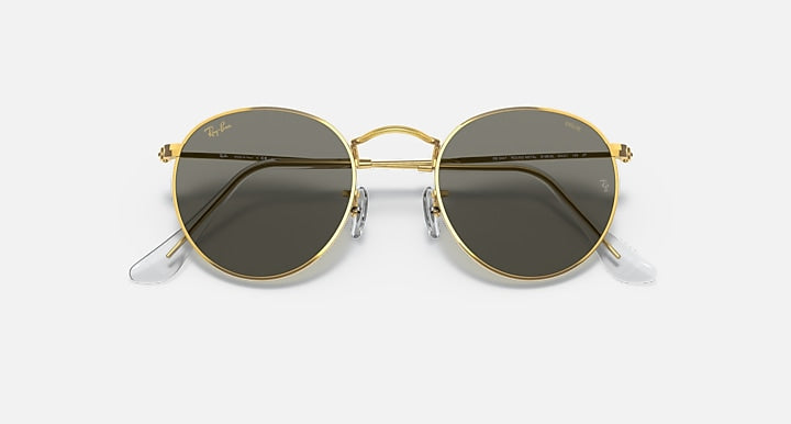 Ray-Ban ROUND BLUE-VIOLET LIGHT CLEAR EVOLVE Gold with Clear Photochromic lenses - Alternative