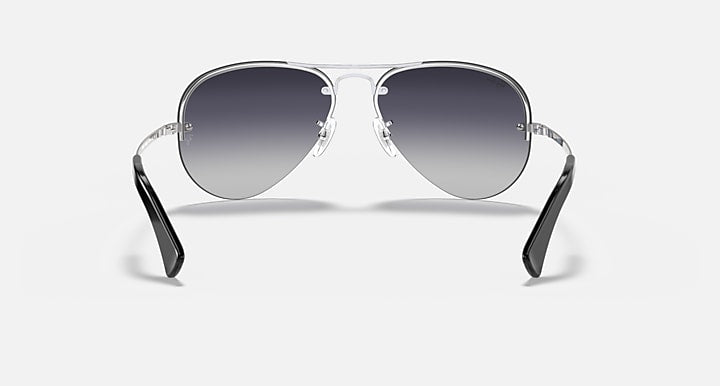 Ray-Ban RB3449 Silver with Grey Gradient Gradient lenses - Back